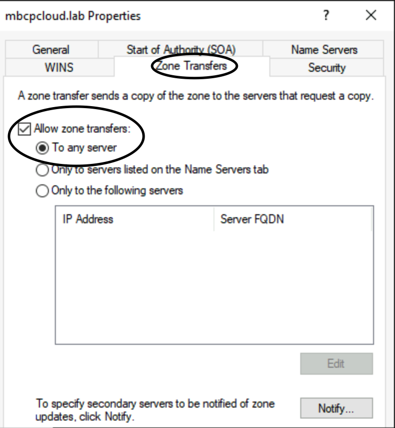 DNS Zone Transfers